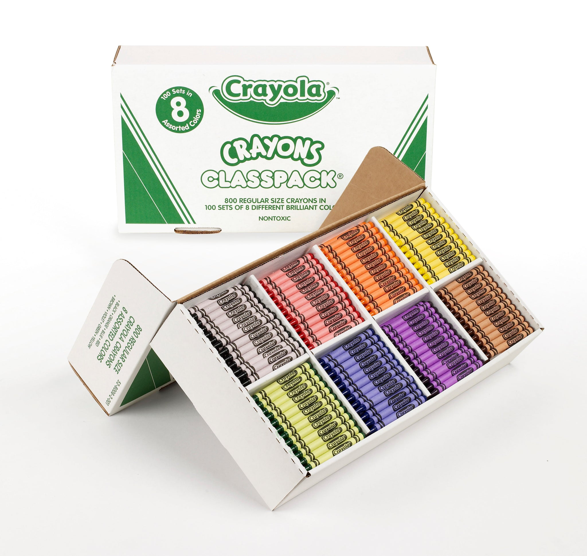 Crayola® Classpack® Regular Crayons w/ Box - 800 Count BS-8008