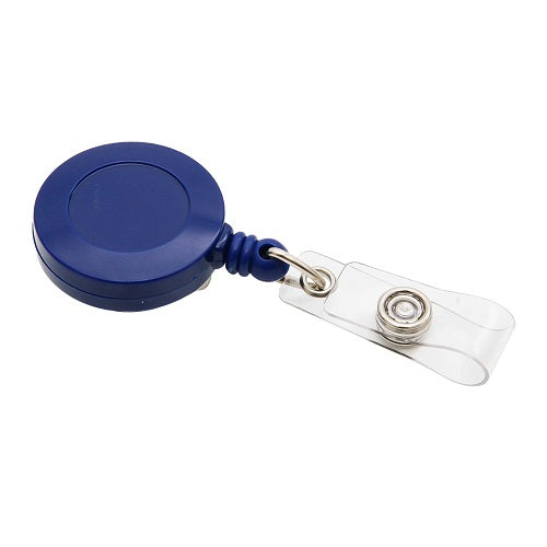 ID Card Reel with Swivel Clip/Blue