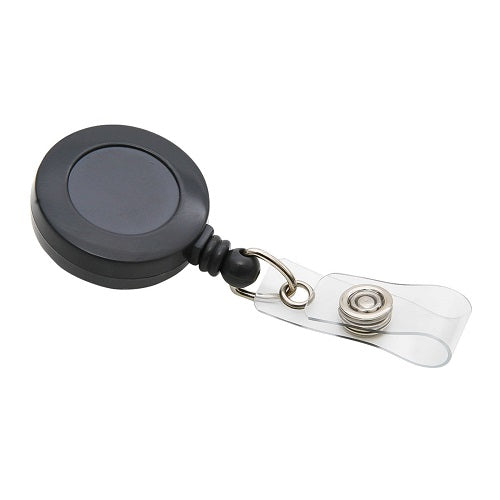ID Card Reel with Swivel Clip/Black