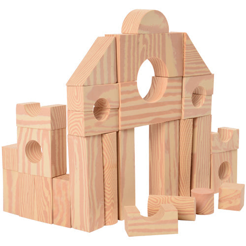 Wood-Look Foam Blocks