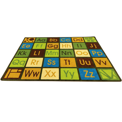 Carpet for Kids® Earthtone Alphabet Rug