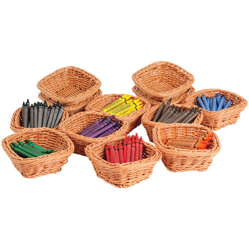 Wicker Crayon Baskets