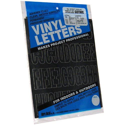 Vinyl Letters and Numbers - 2"
