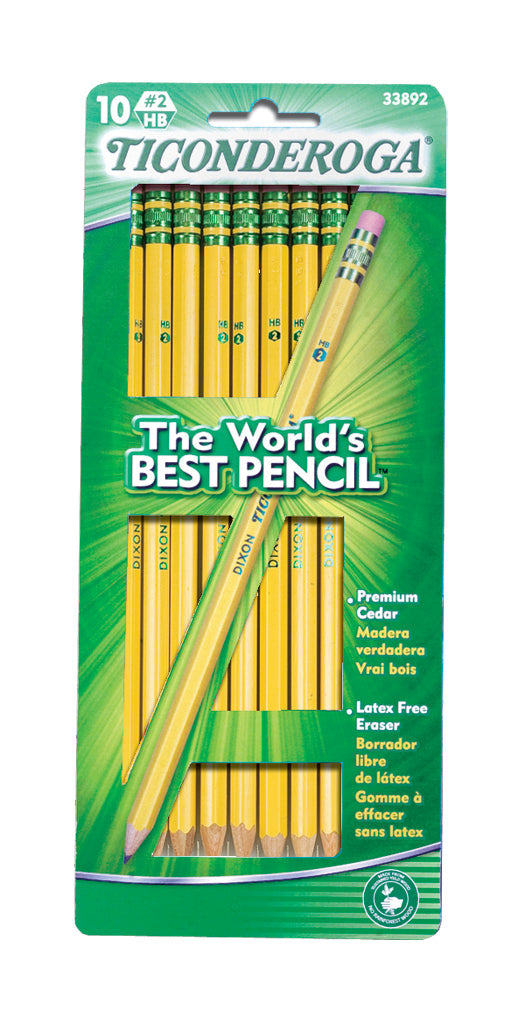 Ticonderoga® #2 Yellow Pencils - 10 pk