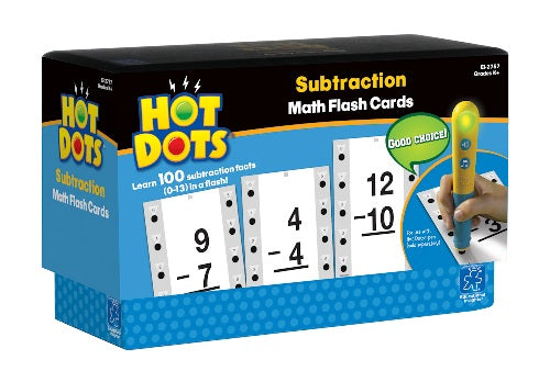 Hot Dots® Flash Cards, Subtraction 0-13