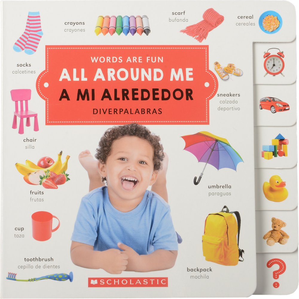 English/Spanish Vocabulary Board Book - All Around Me