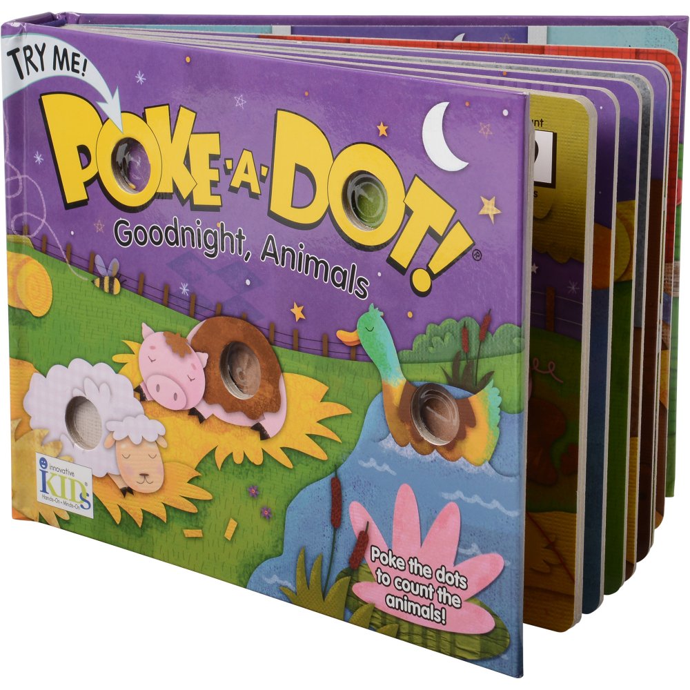 Melissa & Doug® Poke-A-Dot Book / Goodnight, Animals - 20 Pages