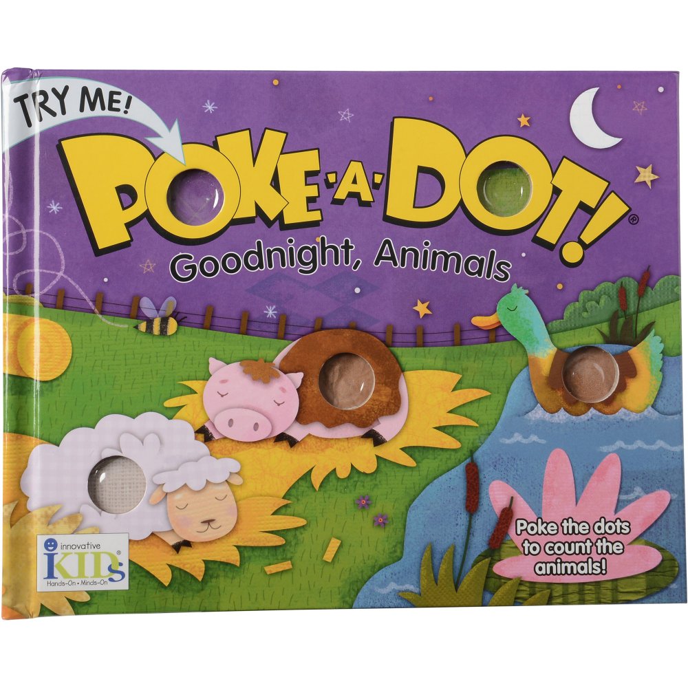 Melissa & Doug® Poke-A-Dot Book / Goodnight, Animals - 20 Pages