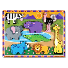 Melissa & Doug® Safari Chunky Puzzle - 8 PC