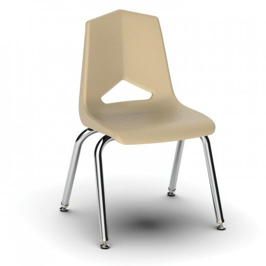 Beige Stacking Chair 14"