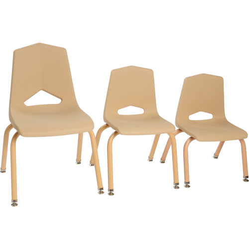 Beige Stacking Chair / 10 inch