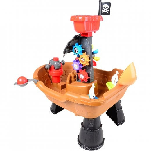 Pirate Ship Water Table Interactive Water Play with Cannon Catapult Water Wheels