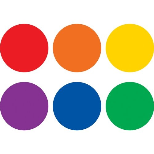 Colorful Circles Carpet Markers TCR-77382