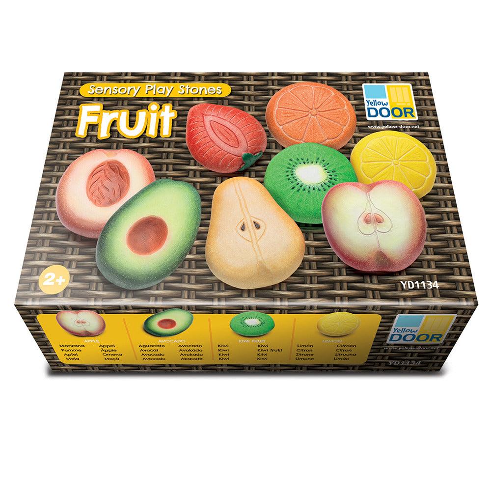  Fruit Sensory Play Stones Packaging
