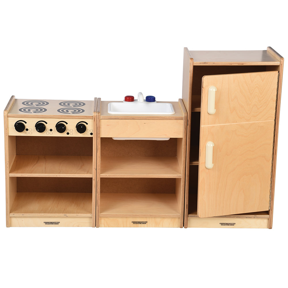 Safe-Play Toddler Kitchen Set - 3 Piece Set