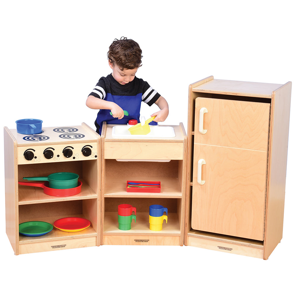 Safe-Play Toddler Kitchen Set - 3 Piece Set
