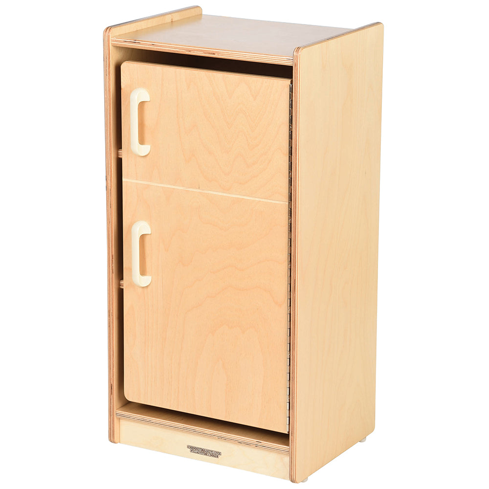 Safe-Play Eco-Friendly Wooden Toddler Refrigerator | Realistic Pretend Play Set WB-45