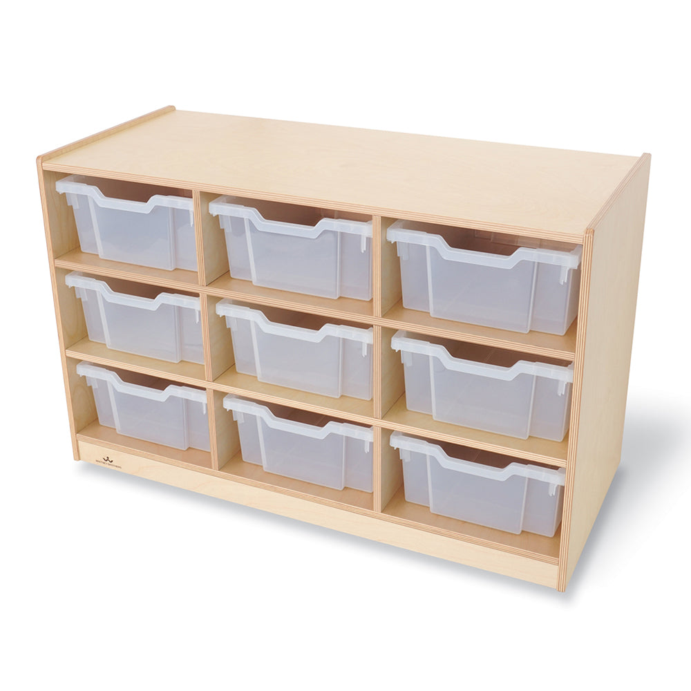 Extra Deep Mobile Tote Storage / 9-Tray