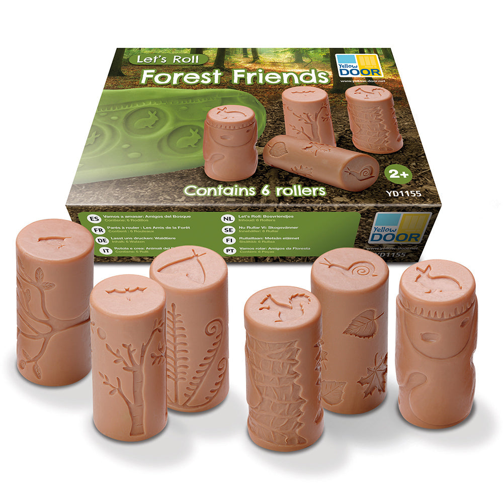 Set of 6 Forest Friends Dough Roller Set