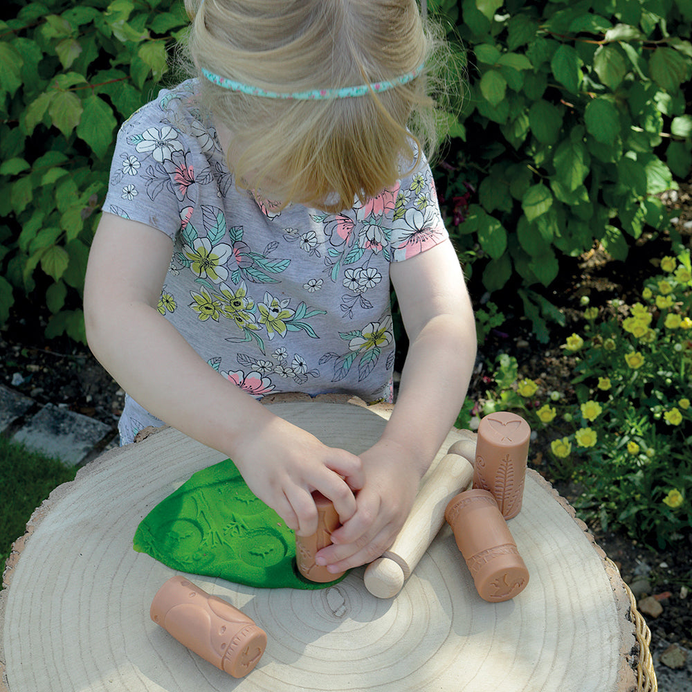 Sensory Play with Forest Themed Rollers