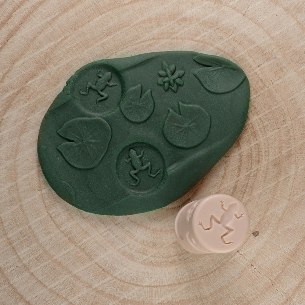 Frogs and Lily Pads Dough Impressions