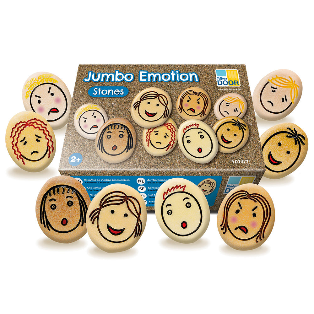 Yellow Door® Jumbo Emotion Stones | Tactile Facial Expressions YD-71