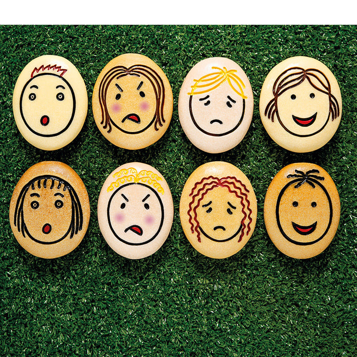 Emotion Rocks Yellow Door® Jumbo Emotion Stones | Tactile Facial Expressions