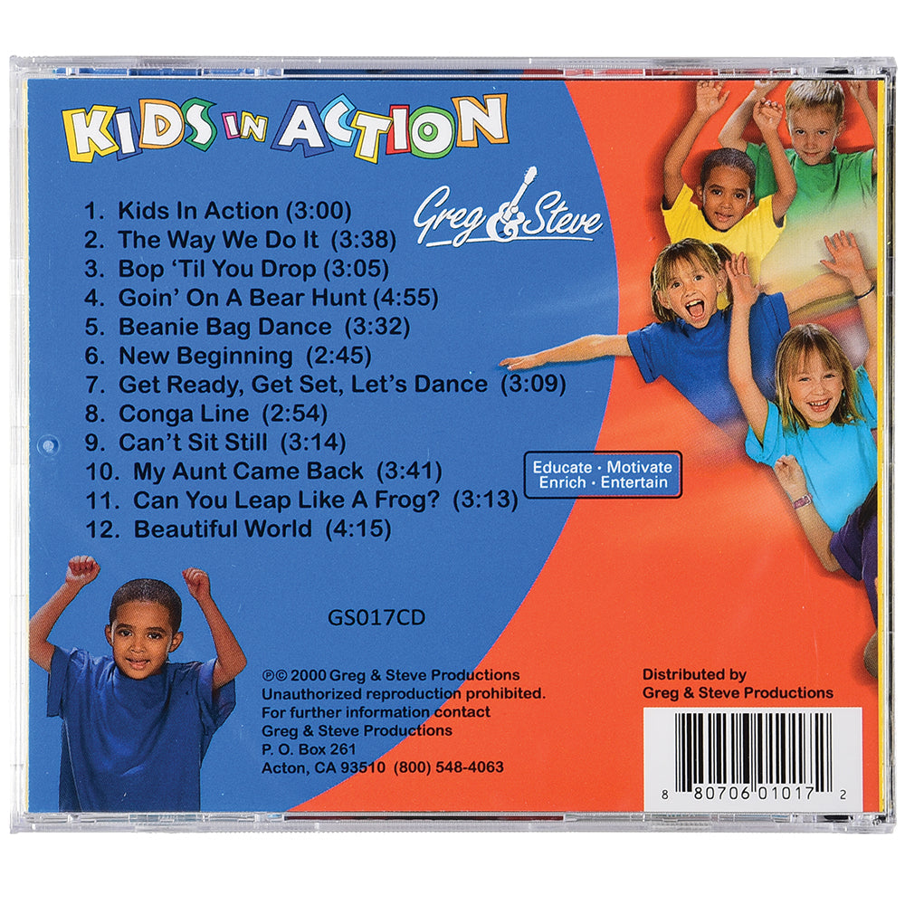 Kids In Action By Greg & Steve - CD